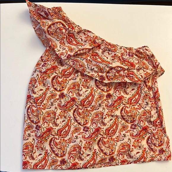 Paisley One-Shoulder Top - Picture 3 of 3